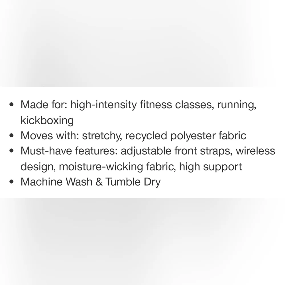 High Support Embossed Racerback Run Sports Bra | All In Motion | Black 4X - Picture 5 of 9